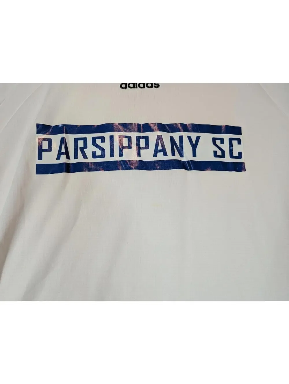 Adidas Parsippany SC Soccer Jersey White Mens Small